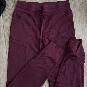 Athletic Works Maroon Jogger Pants